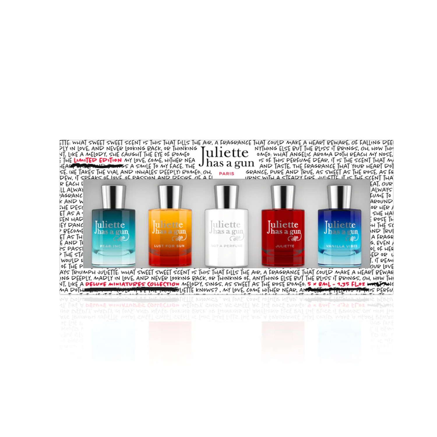 SET DE LUJO DE MINIATURAS JULIETTE, JULIETTE HAS A GUN PERFUMES